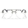 Hawk | Clear Aviator Sunglasses | Silver Frame - MG6728