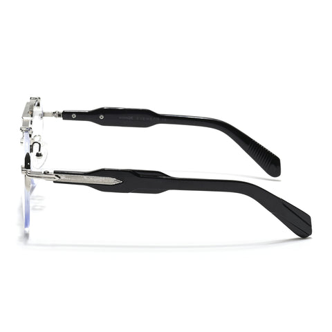 Hawk | Clear Aviator Sunglasses | Silver Frame - MG6728