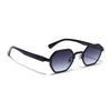Avero | Black Hexagonal Sunglasses | Black Frame - MG9256
