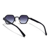 Avero | Black Hexagonal Sunglasses | Black Frame - MG9256