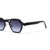 Avero | Black Hexagonal Sunglasses | Black Frame - MG9256