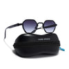 Avero | Black Hexagonal Sunglasses | Black Frame - MG9256