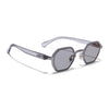 Avero | Grey Hexagonal Sunglasses | Silver Frame - MG9257
