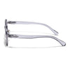 Avero | Grey Hexagonal Sunglasses | Silver Frame - MG9257