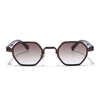 Avero | Brown Hexagonal Sunglasses | Brown Frame - MG9258