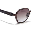 Avero | Brown Hexagonal Sunglasses | Brown Frame - MG9258