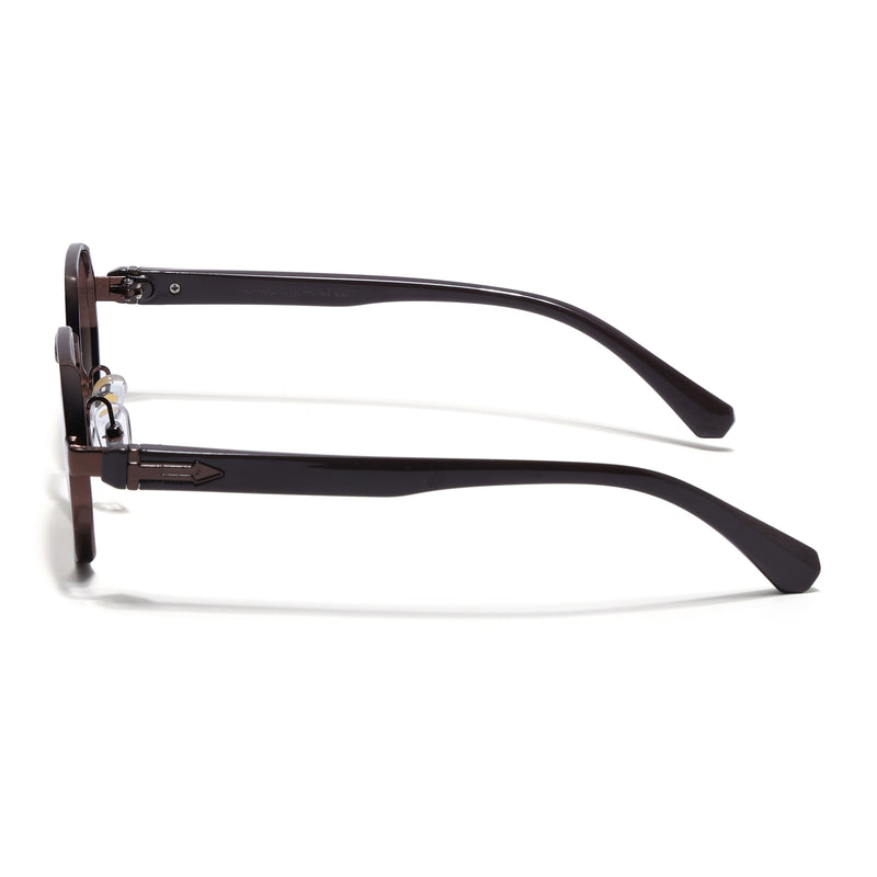 Avero | Brown Hexagonal Sunglasses | Brown Frame - MG9258