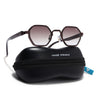 Avero | Brown Hexagonal Sunglasses | Brown Frame - MG9258