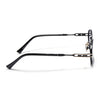 Oval Sunglasses for Men & Women (Grey Lens | Black & Golden Frame - MG6887)