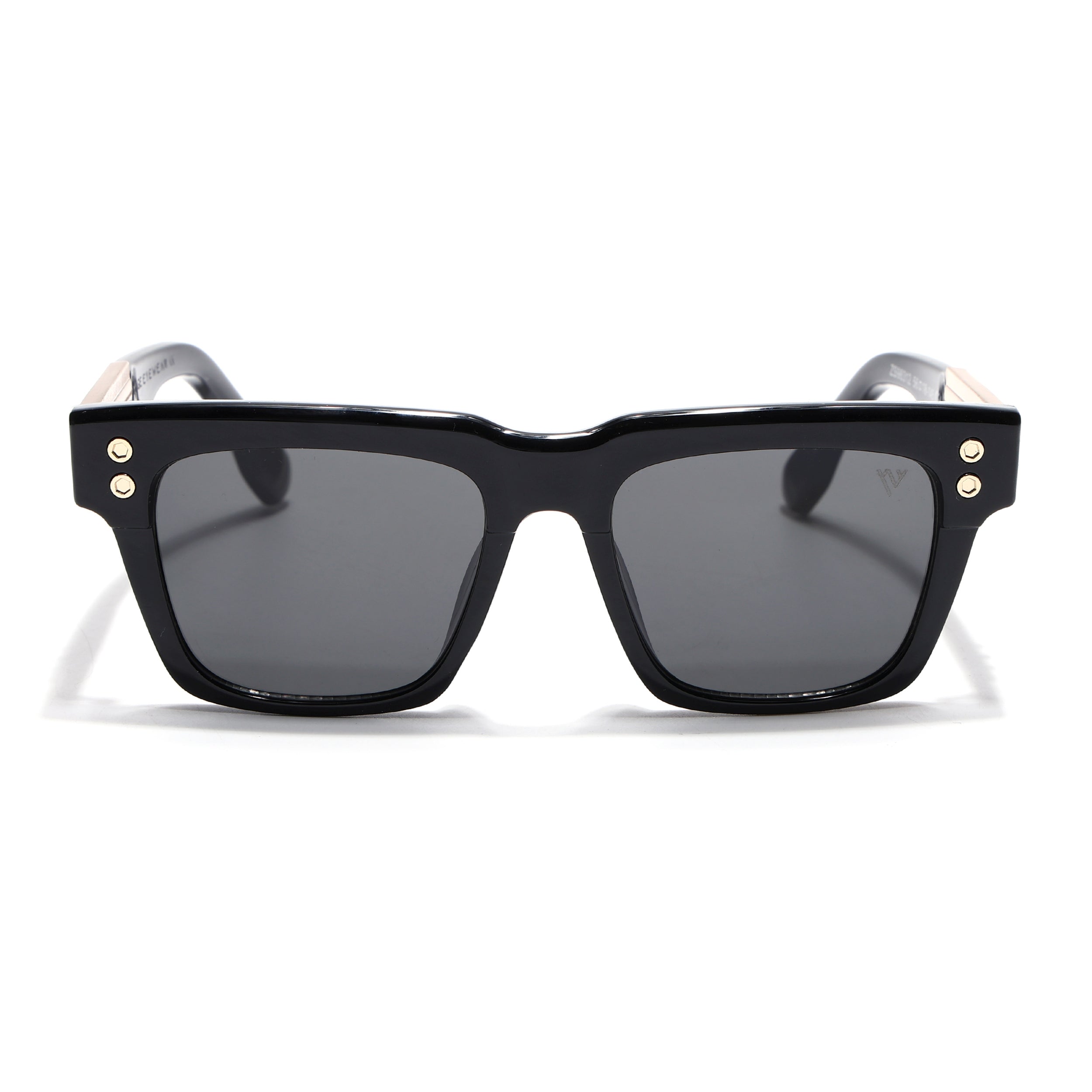 Rizzler | Black Square Sunglasses | Black Lens - MG7593