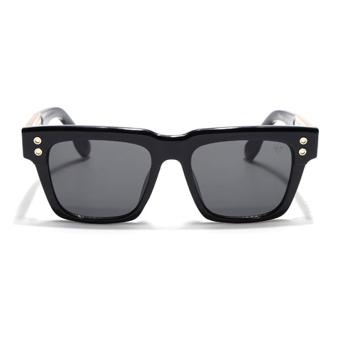 Rizzler | Black Square Sunglasses | Black Lens - MG7593