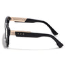 Rizzler | Black Square Sunglasses | Blue & Brown Lens - MG7594