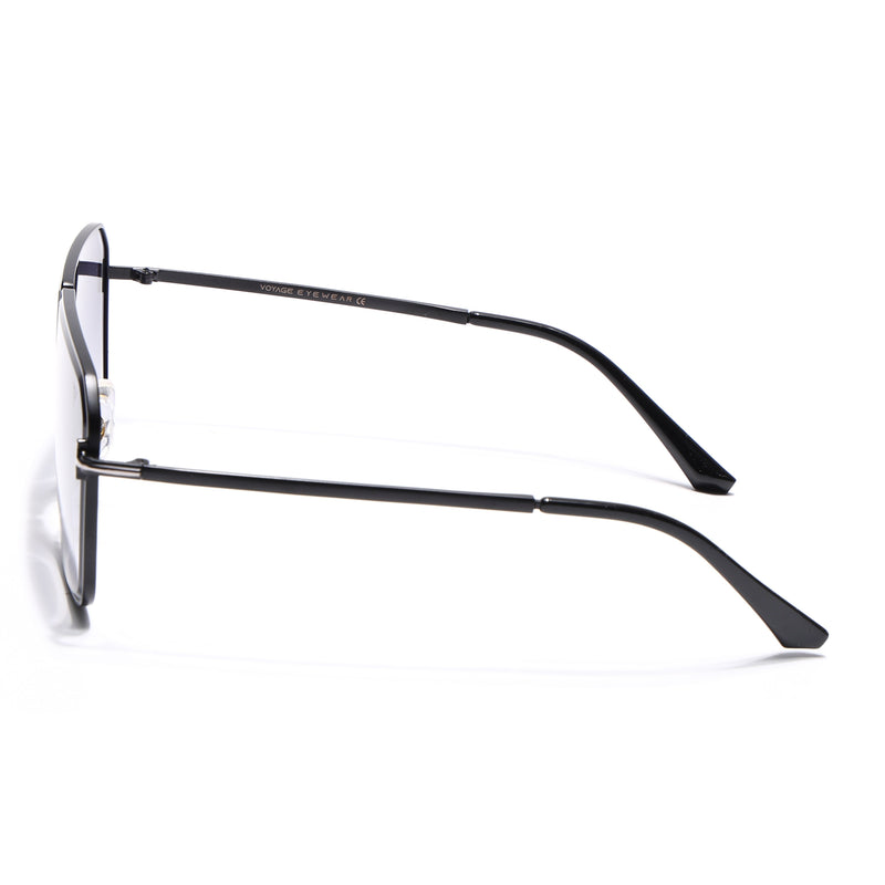 Zephy | Black Wayfarer Sunglasses for Men & Women | Grey & Clear Lens - MG7316