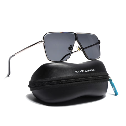 Zephy | Silver Wayfarer Sunglasses | Black Lens - MG7317
