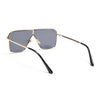 Zephy | Golden Wayfarer Sunglasses | Black Lens - MG7318