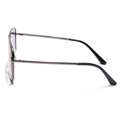 Zephy | Grey Wayfarer Sunglasses | Blue & Clear Lens - MG7319