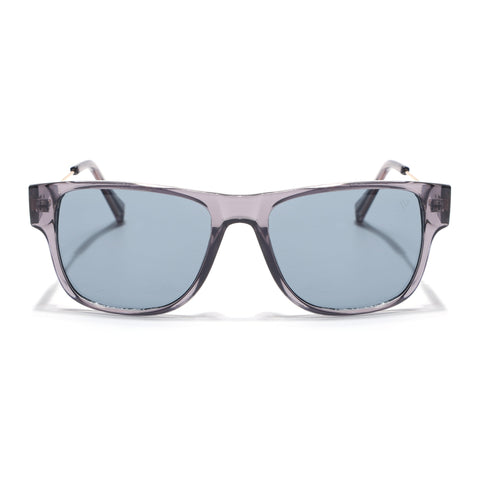 Square Sunglasses for Men & Women (Grey Lens | Grey Frame - SLMG7237)