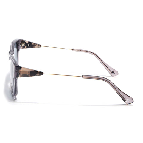 Square Sunglasses for Men & Women (Grey Lens | Grey Frame - SLMG7237)
