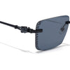 Calen | Black Rimless Sunglasses | Black Frame - MG8705