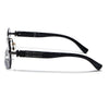 Rimless Sunglasses for Men & Women (Grey & Clear Lens | Grey Frame - MG7797)