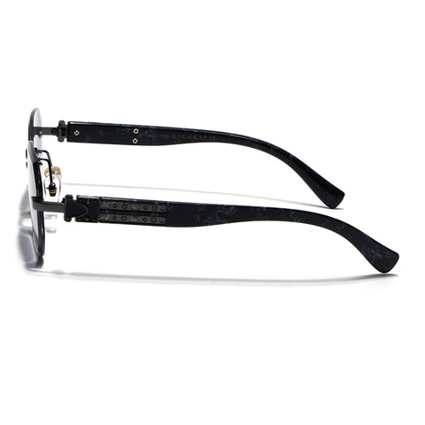 Rimless Sunglasses for Men & Women (Grey & Clear Lens | Grey Frame - MG7797)