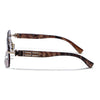 Rimless Sunglasses for Men & Women (Brown &  Pink Lens | Golden Frame - MG7800)