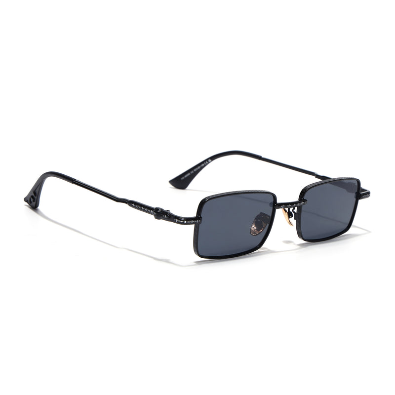 Enoch | Black Rectangle Sunglasses | Black Frame - MG8700
