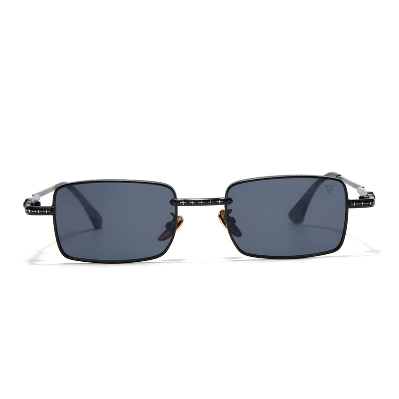 Enoch | Black Rectangle Sunglasses | Black Frame - MG8700
