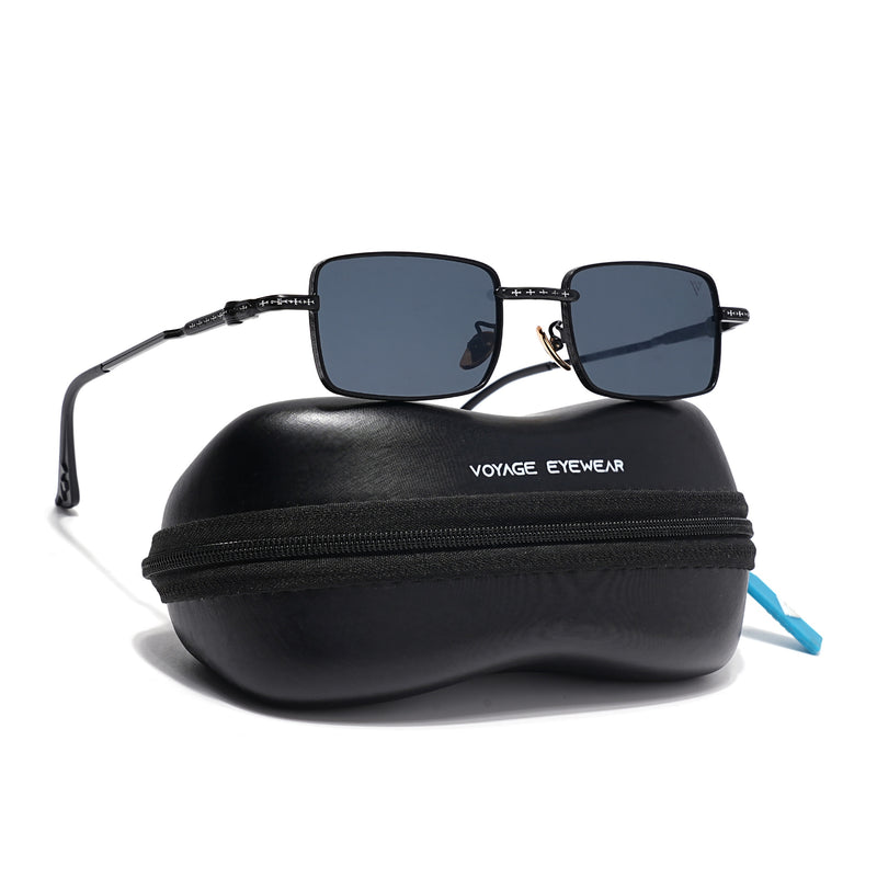Enoch | Black Rectangle Sunglasses | Black Frame - MG8700