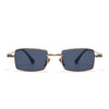 Enoch | Black Rectangle Sunglasses | Golden Frame - MG8703