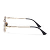Enoch | Black Rectangle Sunglasses | Golden Frame - MG8703