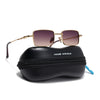 Enoch | Brown Rectangle Sunglasses | Golden Frame - MG8704