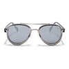 Signature Aviator | Silver & Grey Sunglasses | Grey Lens - MG7153