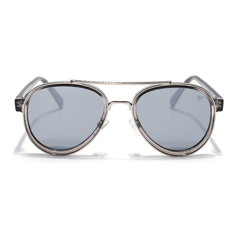 Signature Aviator | Silver & Grey Sunglasses | Grey Lens - MG7153