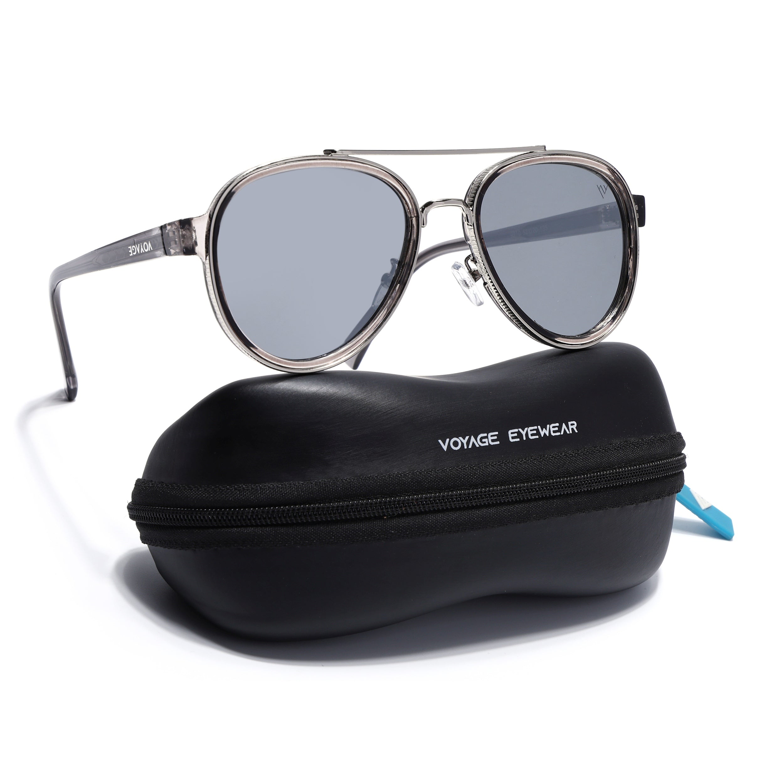 Signature Aviator | Silver & Grey Sunglasses | Grey Lens - MG7153