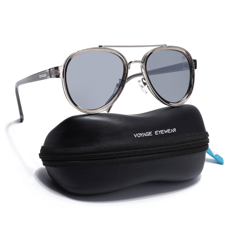 Signature Aviator | Silver & Grey Sunglasses | Grey Lens - MG7153