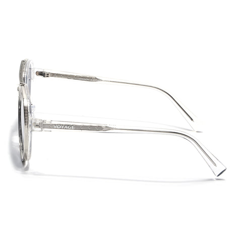 Signature Aviator | Silver & Transparent Sunglasses | Grey Lens - MG7154