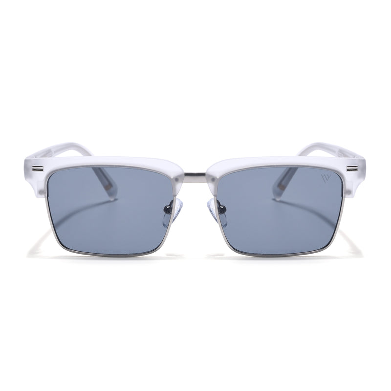 Stark | Silver Clubmaster Sunglasses | Grey Lens | MG7052