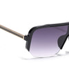 Knox | Shine Black Wayfarer Sunglasses | Grey & Clear Lens  - MG7322