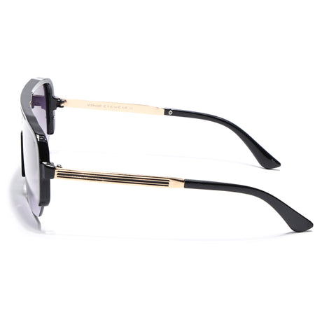 Knox | Shine Black Wayfarer Sunglasses | Grey & Clear Lens  - MG7322