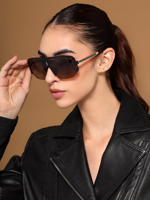 Knox | Grey Wayfarer Sunglasses | Grey & Brown Lens - MG7323