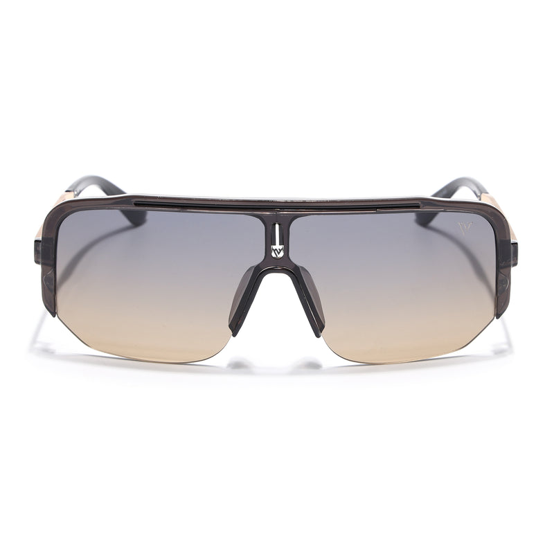Knox | Grey Wayfarer Sunglasses | Grey & Brown Lens - MG7323