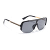 Knox | Matt Black Wayfarer Sunglasses | Black Lens - MG7324