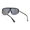 Knox | Matt Black Wayfarer Sunglasses | Black Lens - MG7324