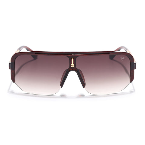 Knox | Brown Wayfarer Sunglasses | Brown & Clear Lens - MG7327