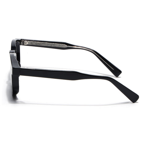 Evian | Shine Black Wayfarer Sunglasses |  MG8155
