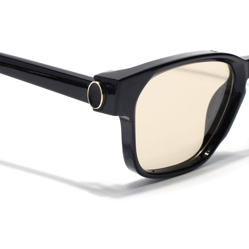 Hector | Shine Black Wayfarer Sunglasses | Brown Lens - MG8714
