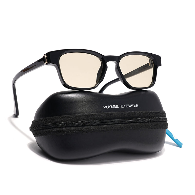 Hector | Shine Black Wayfarer Sunglasses | Brown Lens - MG8714