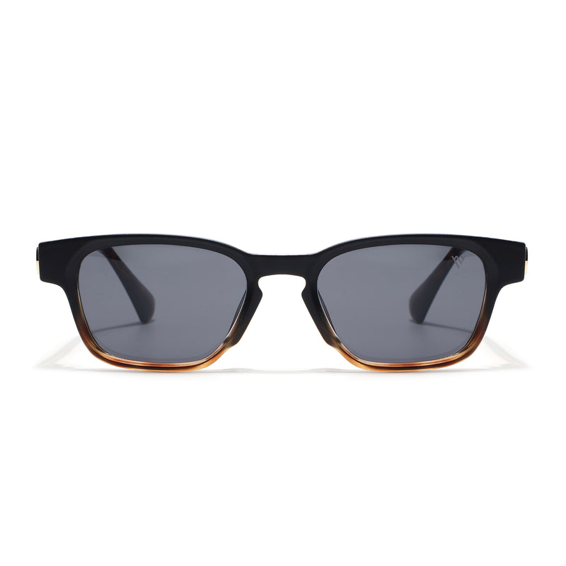 Hector | Black & Brown Wayfarer Sunglasses | Black Lens - MG8715