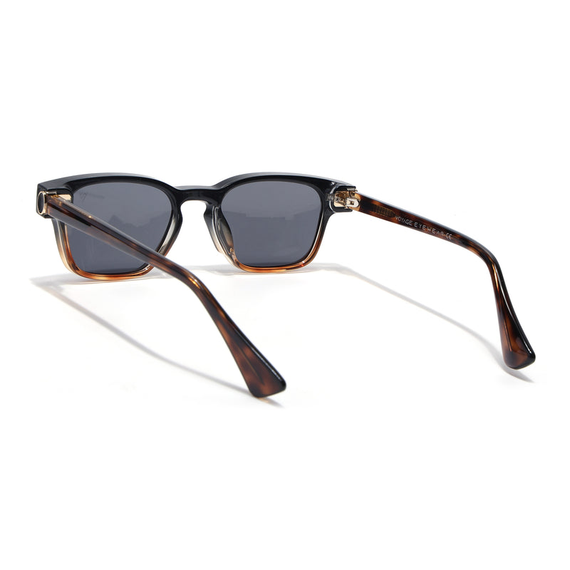 Hector | Black & Brown Wayfarer Sunglasses | Black Lens - MG8715